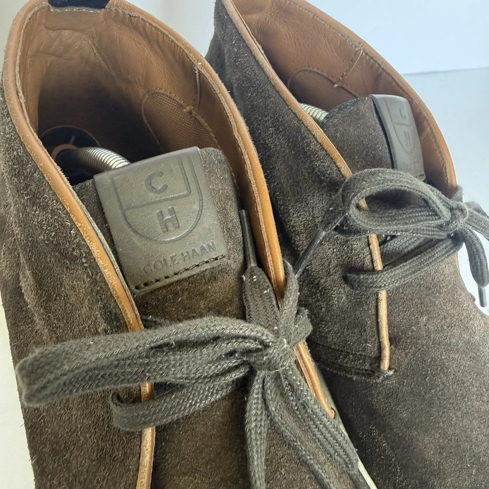 Cole Haan GrandPro Chukka Men's 11 M Brown Suede Leather Sneaker Boots C24673